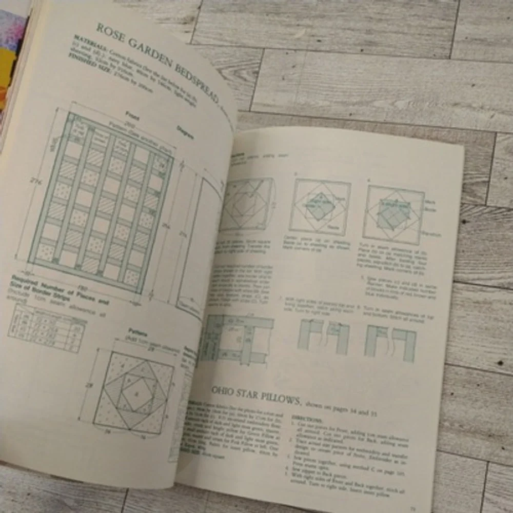 Modern Patchwork Quilting Ondori Vtg 1983 Retro 80s Craft Pattern Book Retrocore